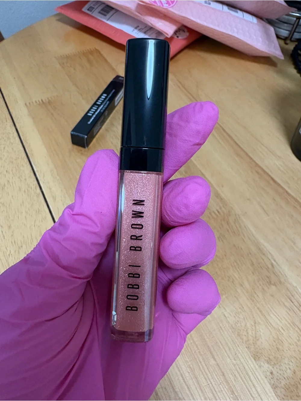 Bobbi Brown Crushed Oil-Infused Gloss in BELLINI (shimmer), full Sz 0.2oz,BNIB